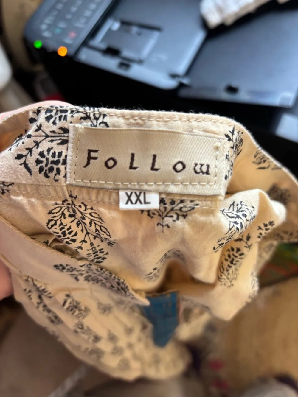 Tan Short Sleeve Women’s Boho Tunic Hippie Blouse Size XXL - Picture 7 of 14